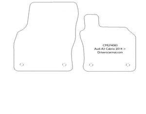 Audi A3 Cabriolet 2014 - 2020 Tailored Front Car Mats (Pair)